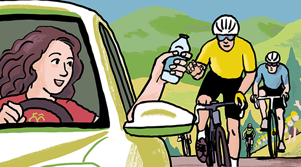 Directrice sportive dans le cyclisme, Mélanie Briot nous embarque dans son quotidien avec les coureurs