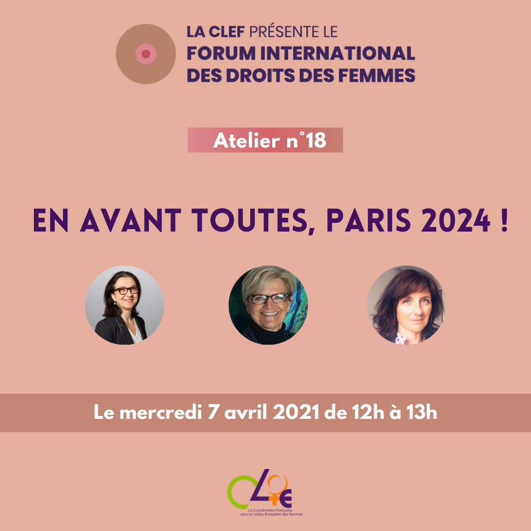 Le replay de l’atelier « En avant toutes, Paris 2024 » est disponible !